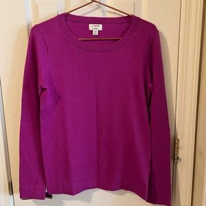 J.Crew Magenta Teddie Sweater